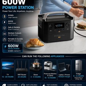 EcoFlow 600W Portable Power Station